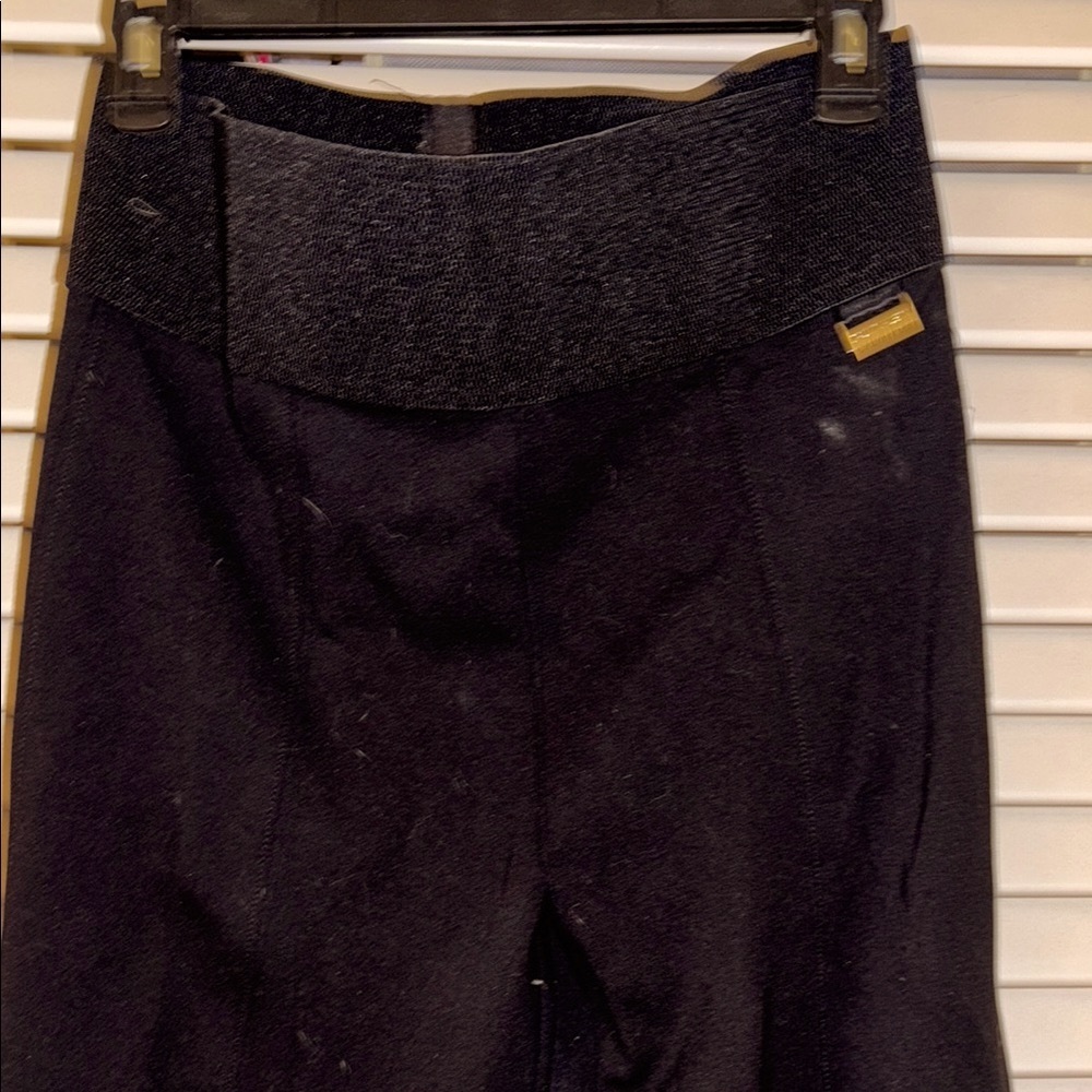 Calvin Klein Black Straight Leg Pants with Elastic Waistband - Picture 3 of 4